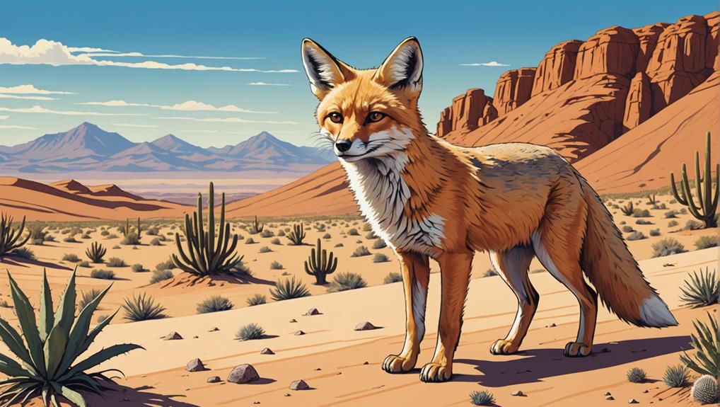 adaptable desert fox species
