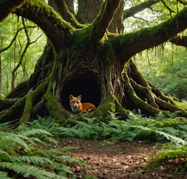 fox dens locations and habitat