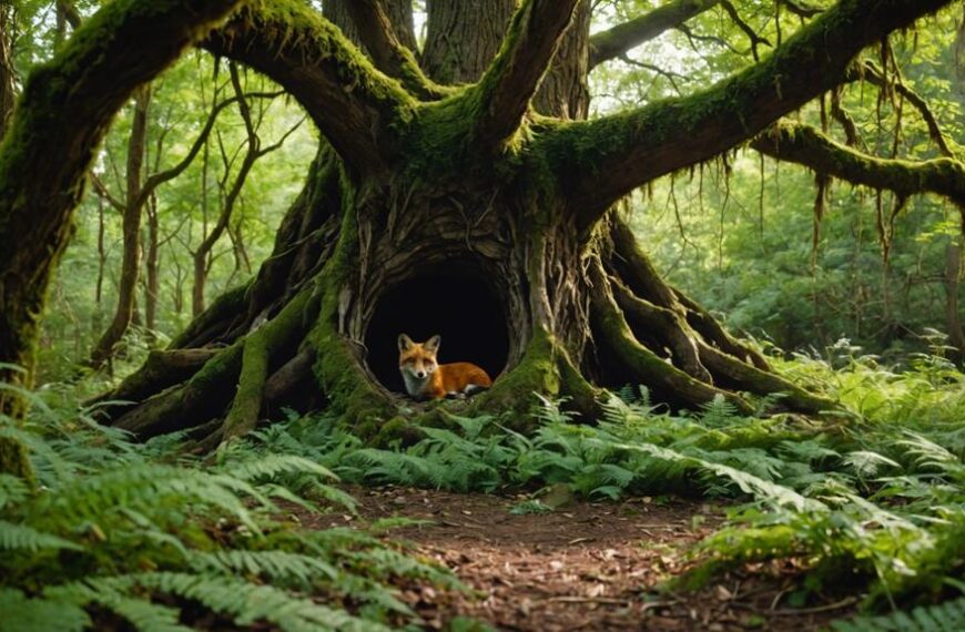 fox dens locations and habitat