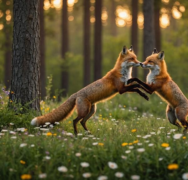fox mating duration details