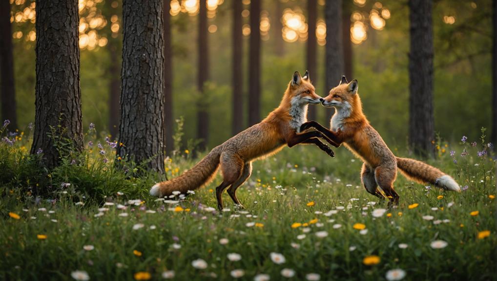 fox mating duration details