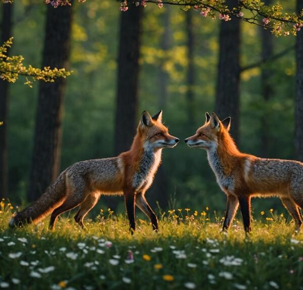foxes distinctive mating behaviors