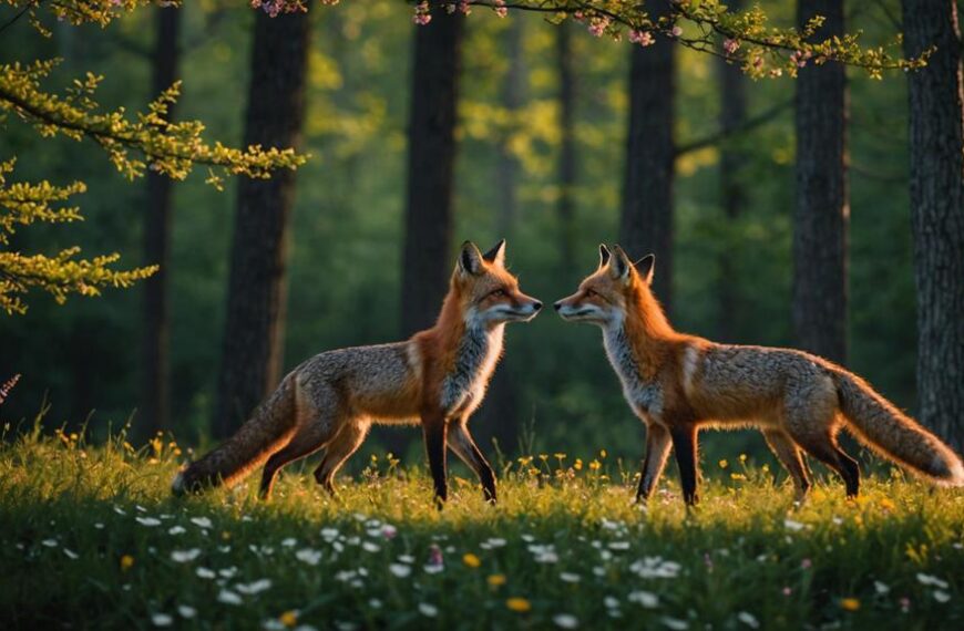 foxes distinctive mating behaviors