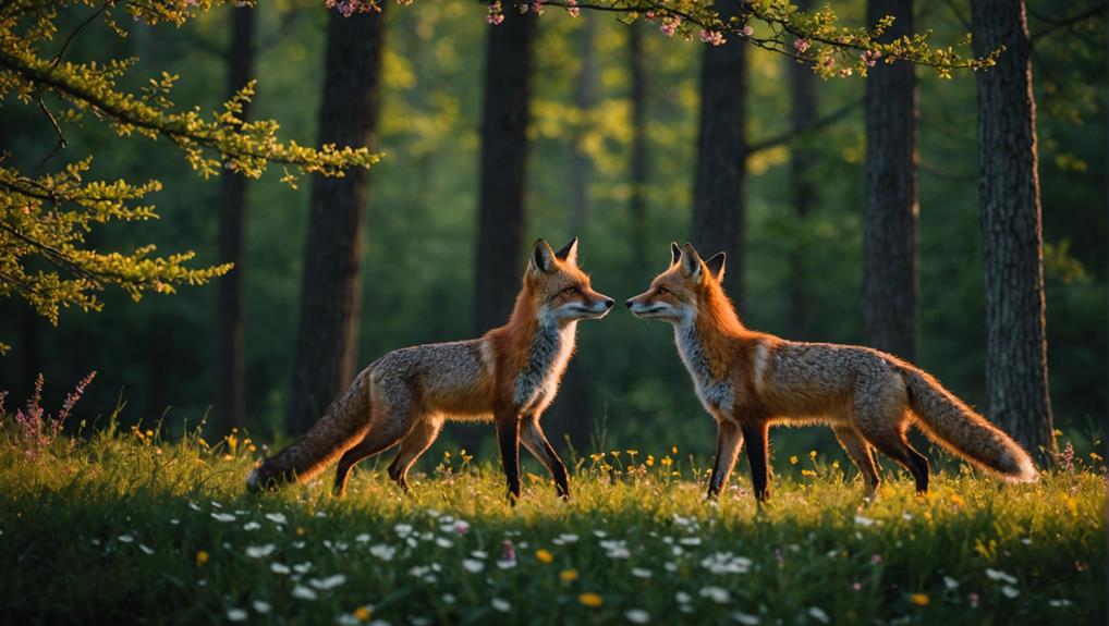 foxes distinctive mating behaviors