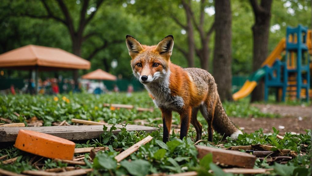 interactions between humans and foxes