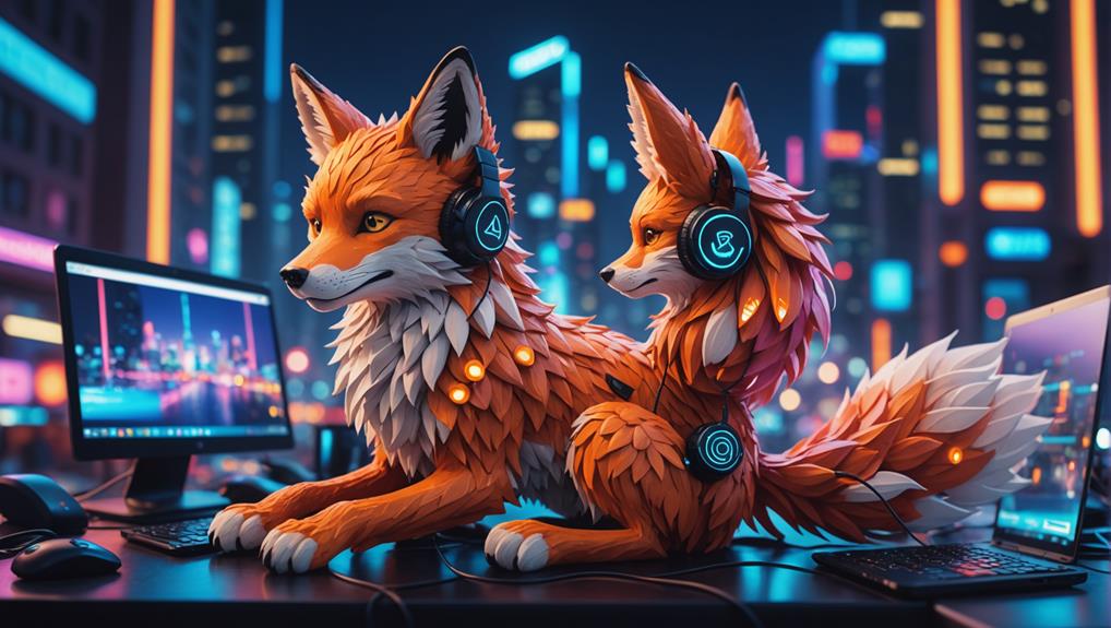 modern representation of foxes