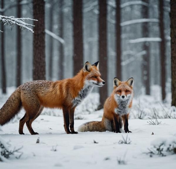 red versus arctic fox behavior