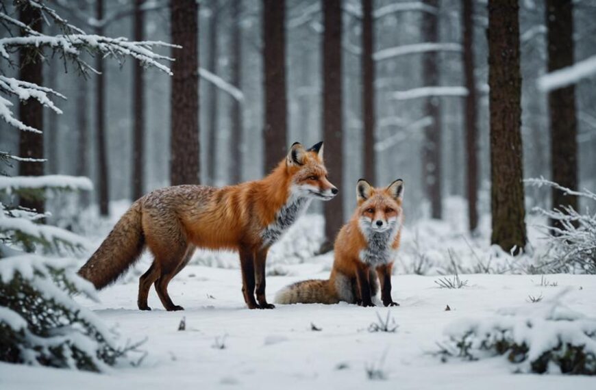 red versus arctic fox behavior