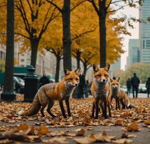 urban fox social behavior