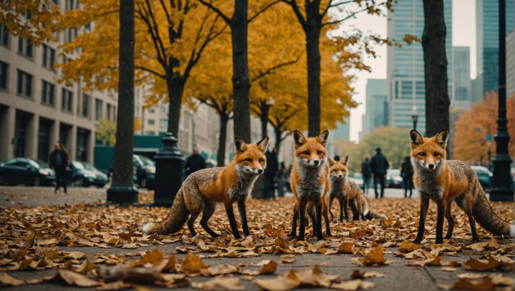 urban fox social behavior