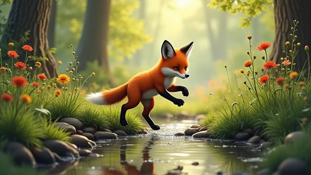 baby red fox safety