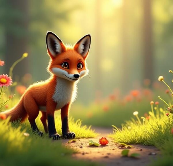 curious foxes observing humans