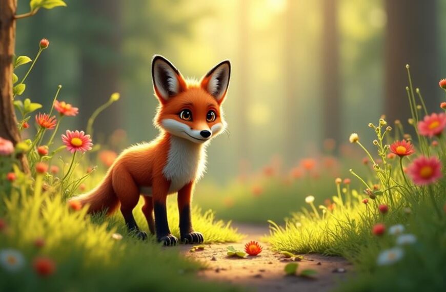 curious foxes observing humans