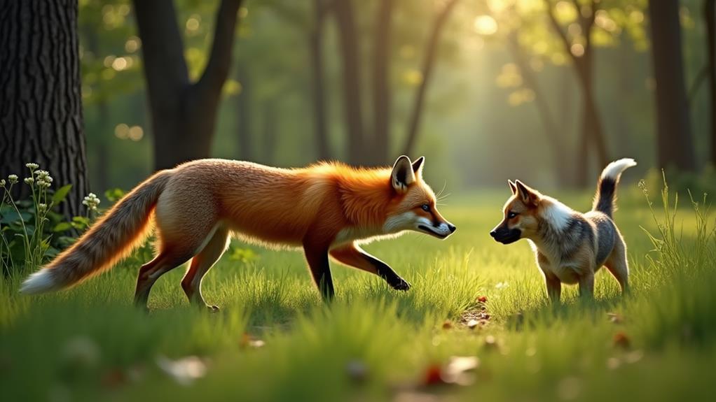 red fox behavior summary