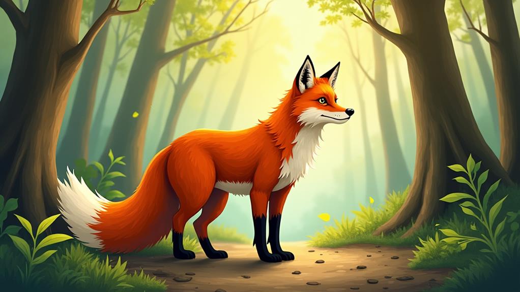 red foxes distinctive physical traits