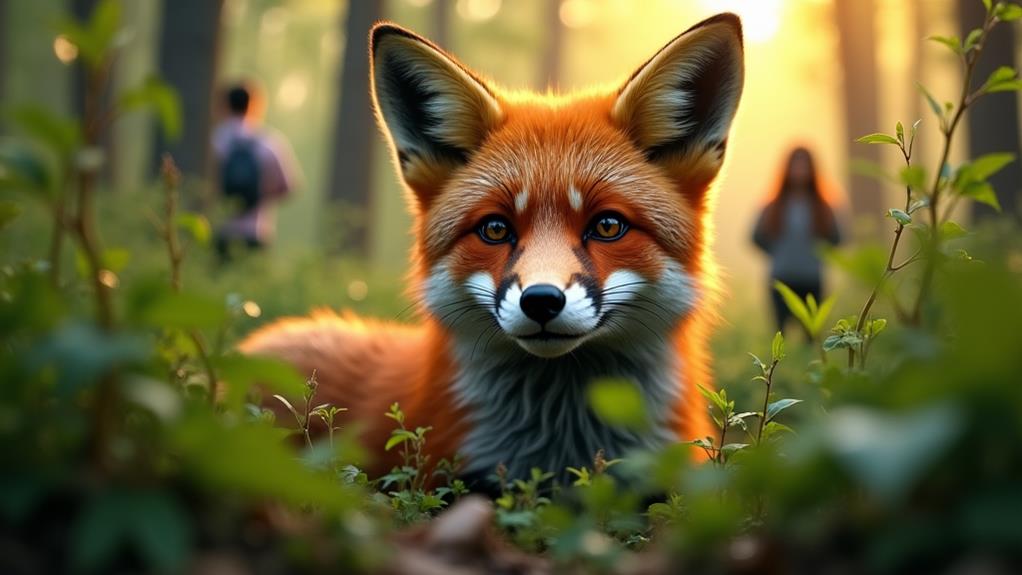 red foxes pose minimal danger