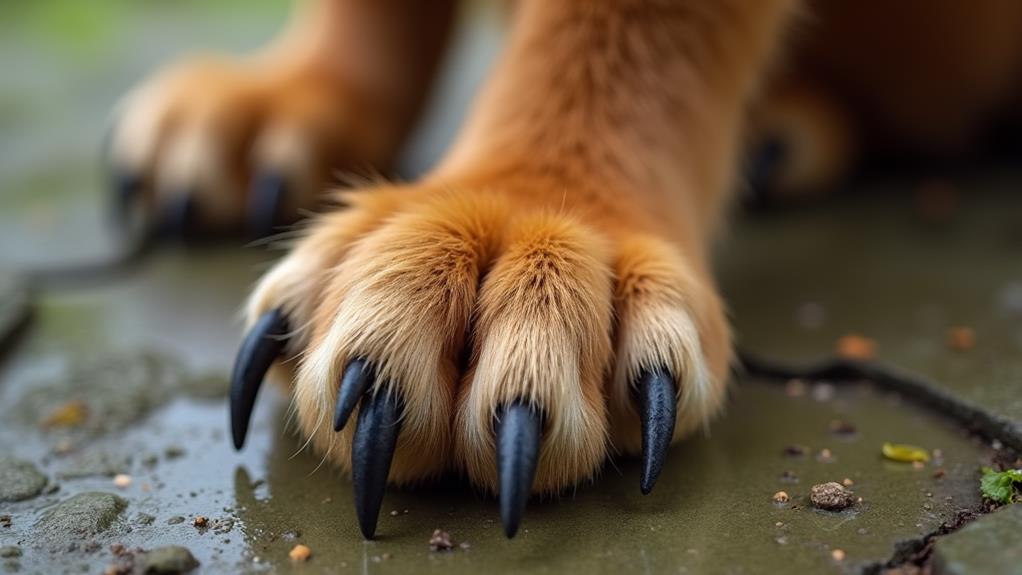 structure of fox paws