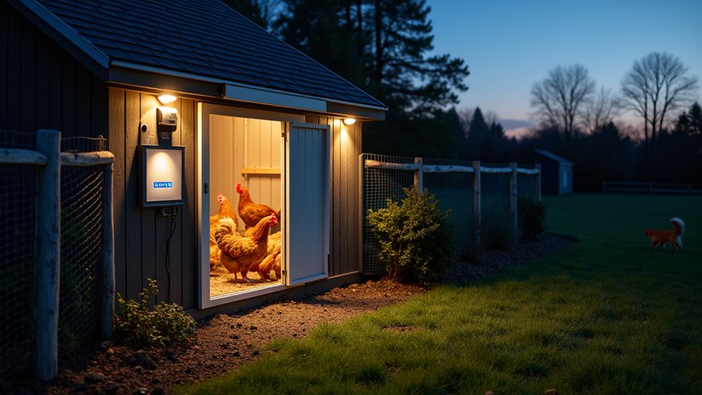 automated coop locking systems