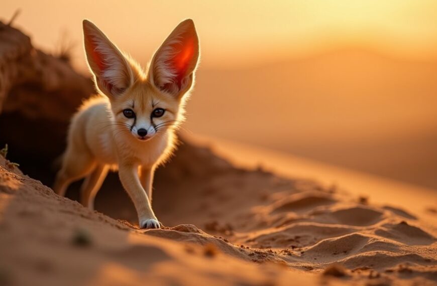 desert dwelling fennec foxes