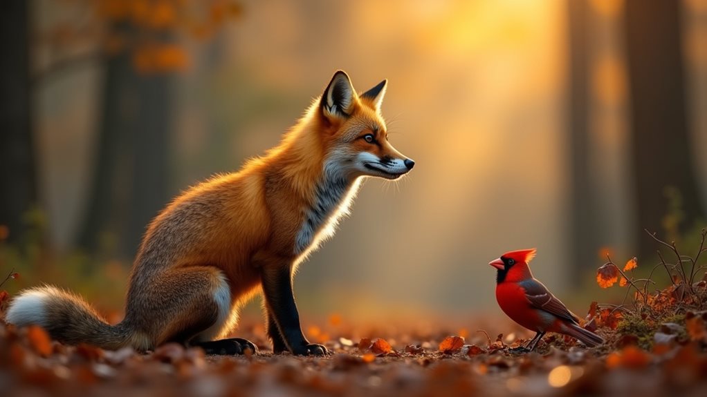 fox calls versus bird songs
