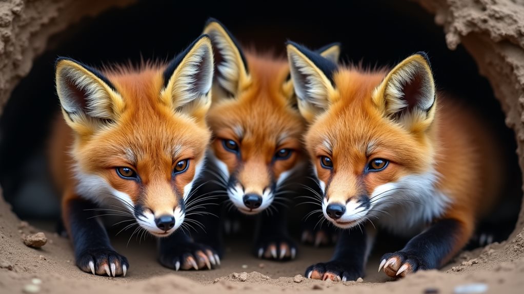 fox kits face numerous threats