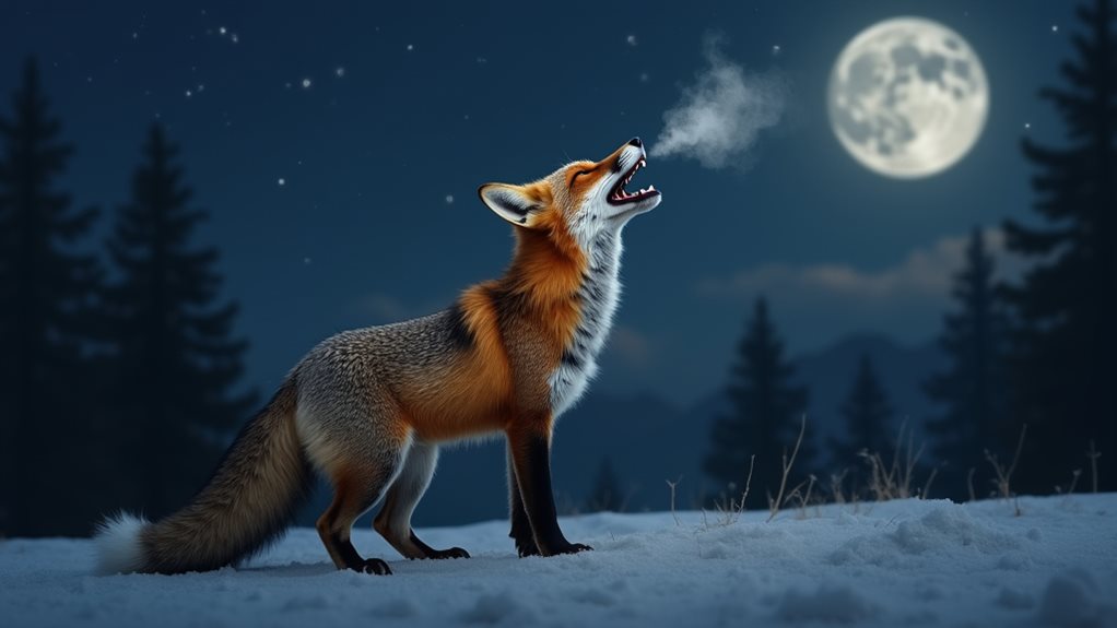 fox vocalizations at night