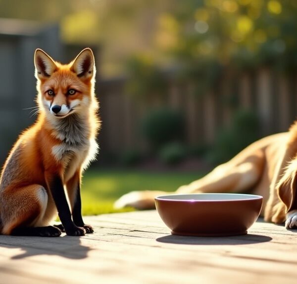 foxes and pets coexist
