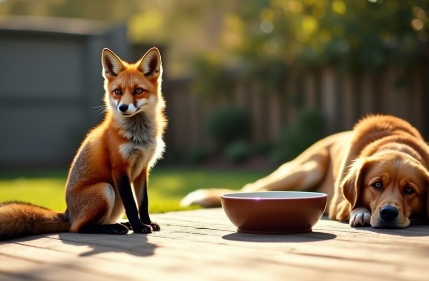 foxes and pets coexist