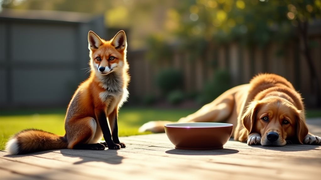foxes and pets coexist