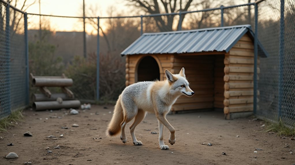 foxes require extensive secure housing