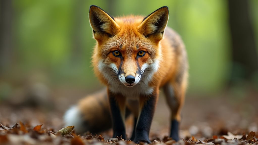 normal vs distressed fox behavior