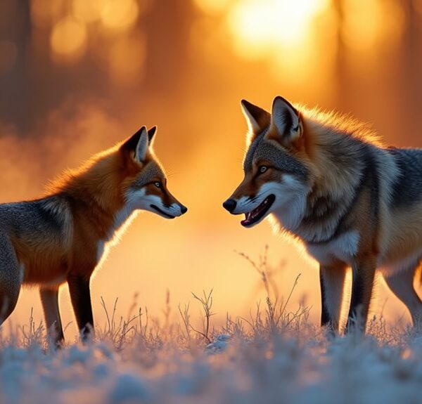 territorial rivalry between canids