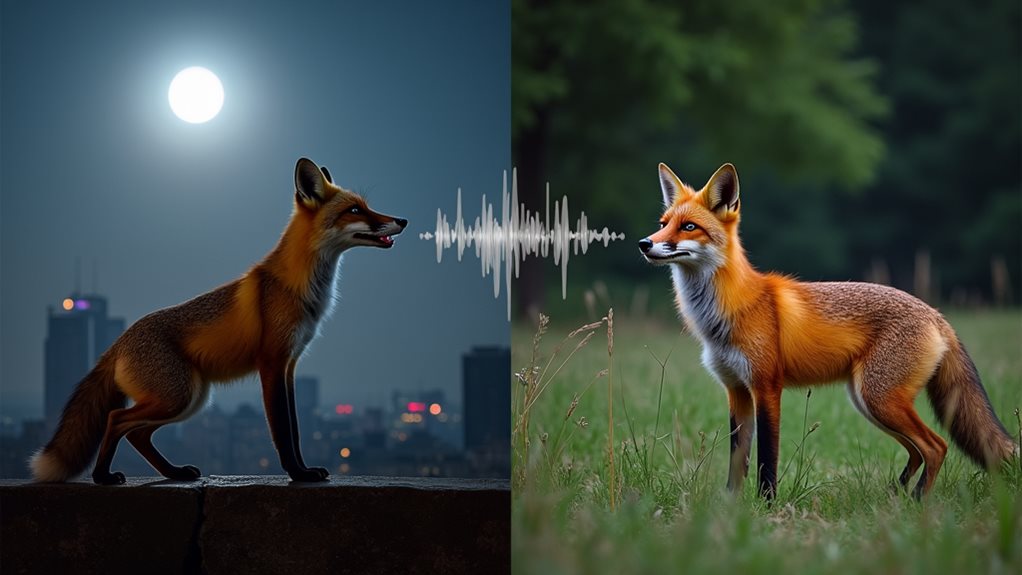 urban fox communication adaptation
