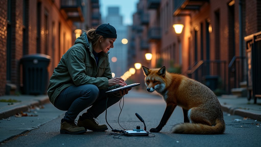 urban fox tracking methods