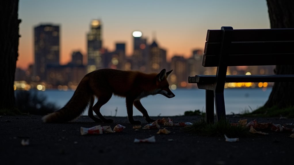 urban foxes adapt behaviors
