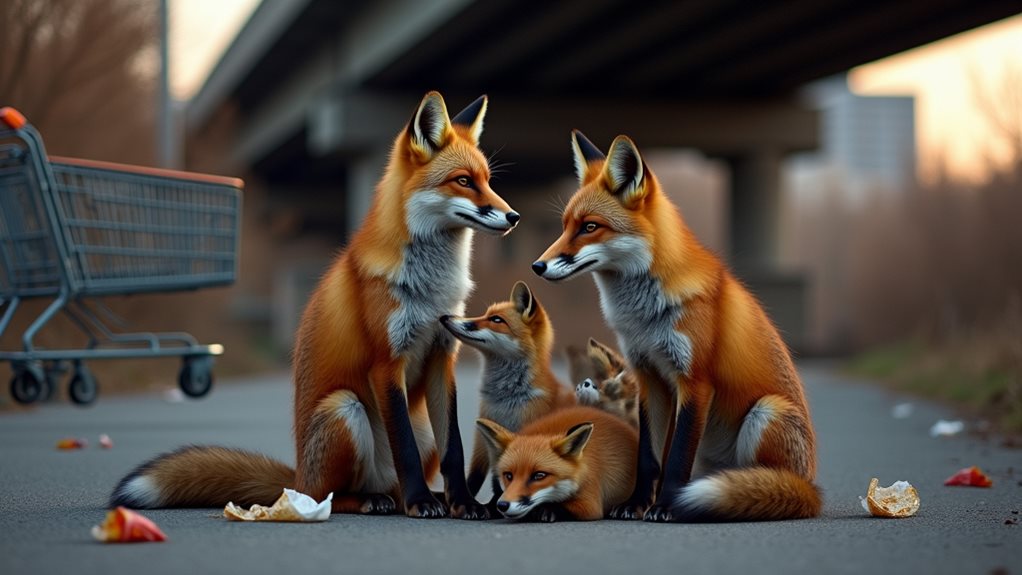 urban foxes social evolution