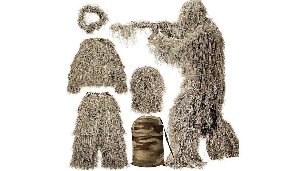 camouflage hunting suit ensemble