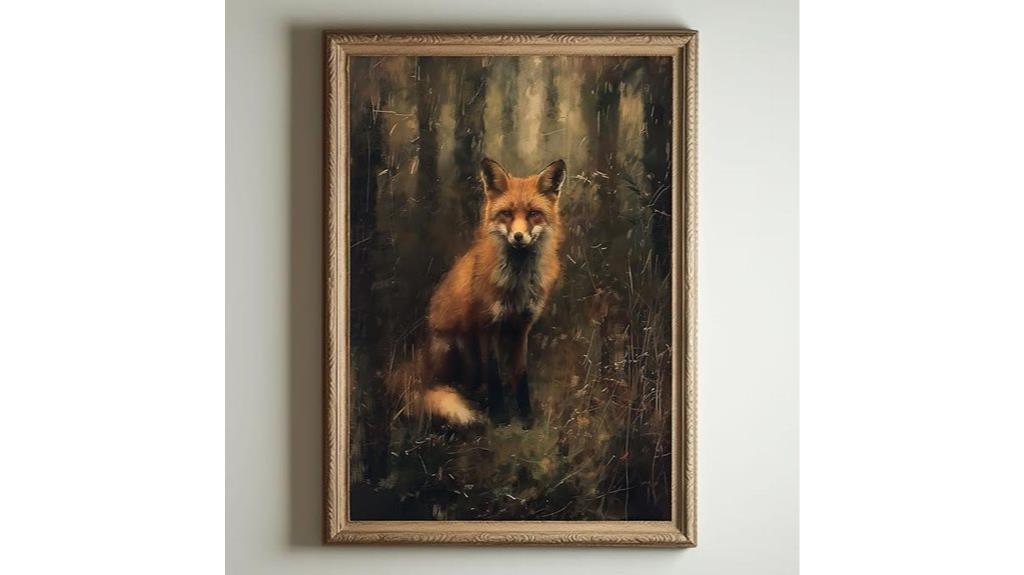 fox canvas wall art