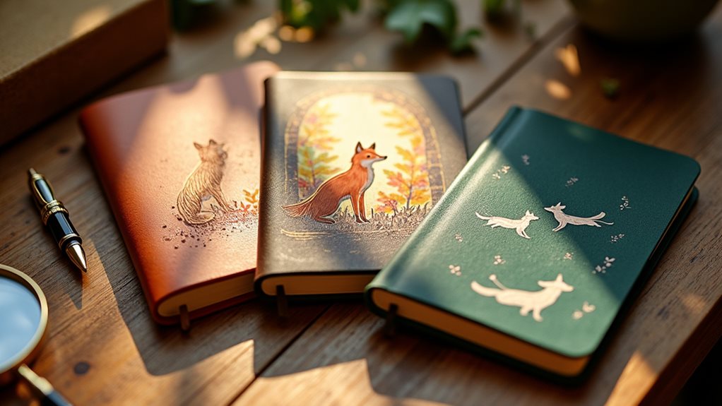 fox themed journals for enthusiasts