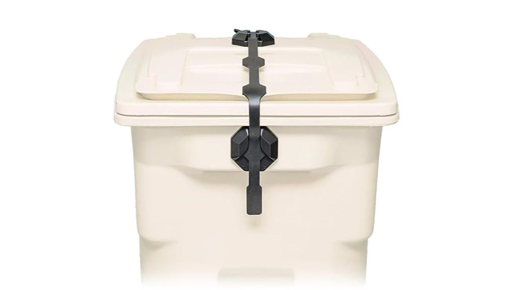 garbage can lid lock