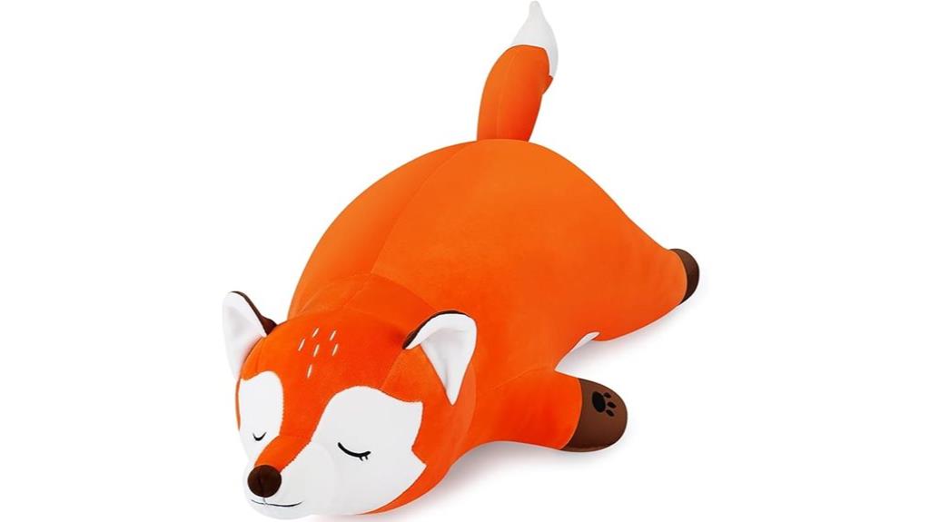 giant foxy plush pillow