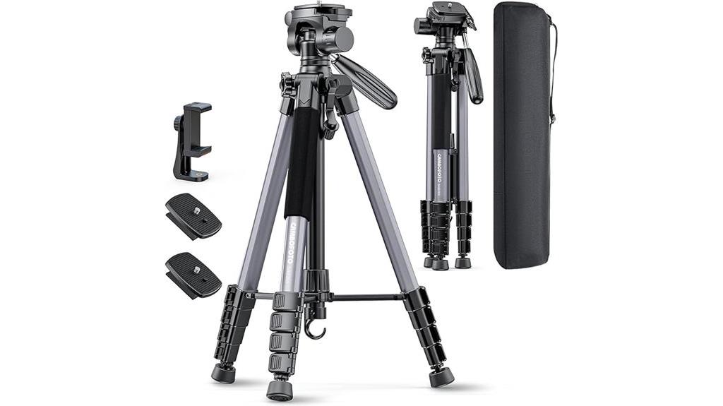 professional aluminum camera tripod