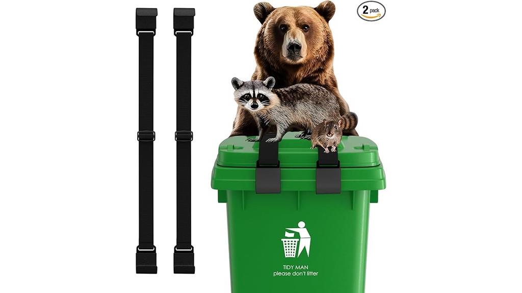 raccoon proof trash can locks