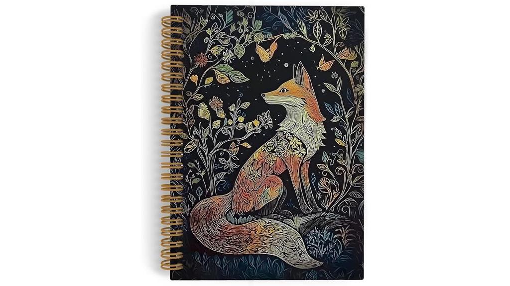 vintage floral spiral notebook