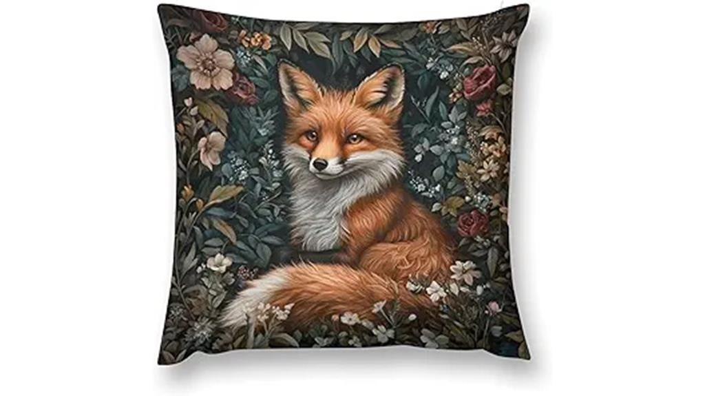 vintage floral throw pillow