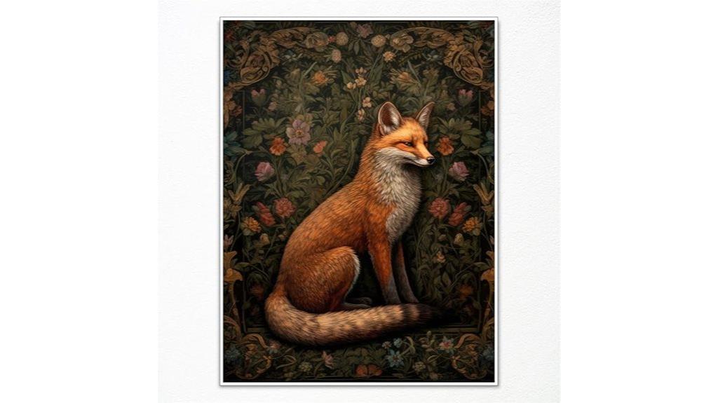 vintage fox art print