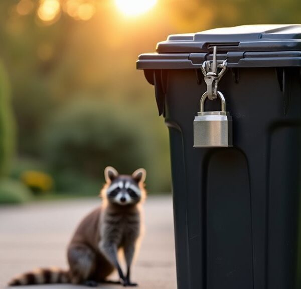 wildlife proof garbage can locks