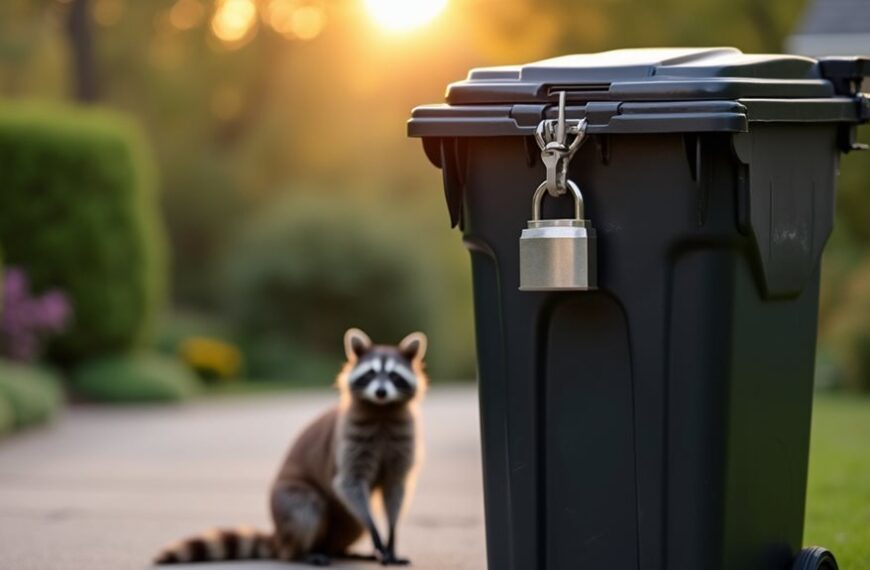 wildlife proof garbage can locks