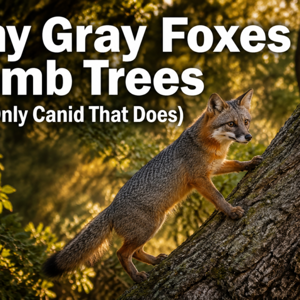 Why Gray Foxes Climb Trees (The Only Canid That Does)